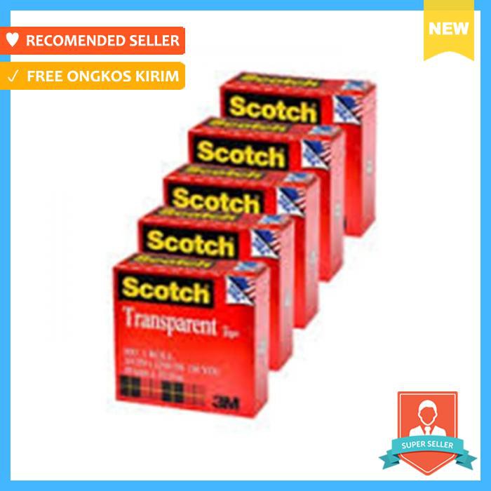 

Selotip & Double Tape - 3M Scotch Tape Magic 600 (Isolasi) 3/4" X 36Yd Isolasi Bening Kuat Selotip