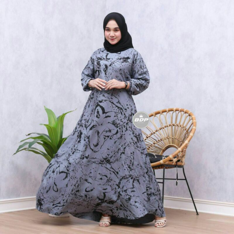 ANNAJA GAMIS SHABILA SHAKILA | gamis busui Motif MARMER