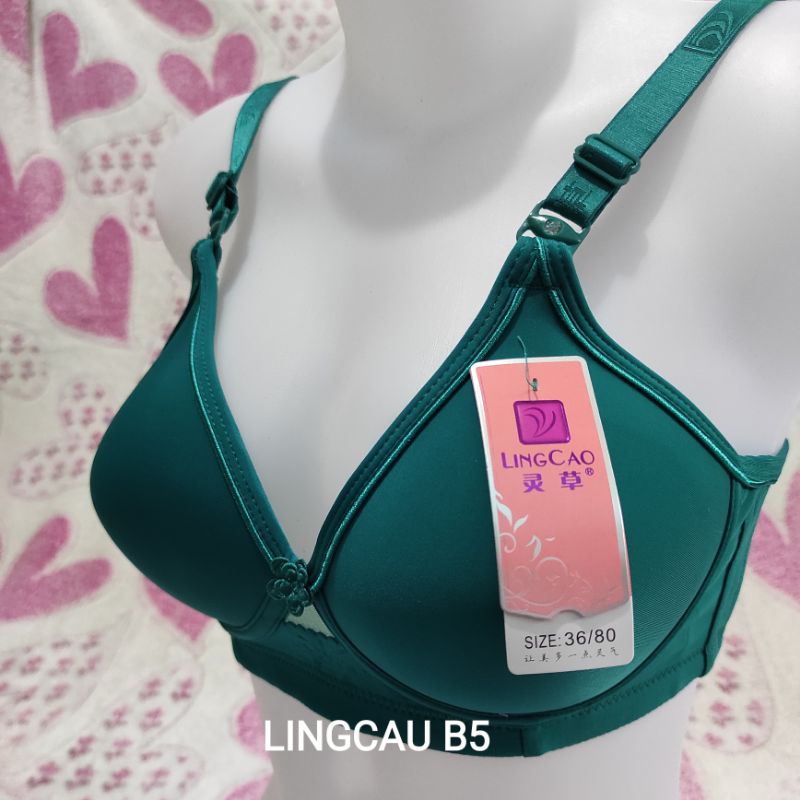 BRA LINGCAO A5 | B5 Asli / BH Push Up Tanpa Kawat Lingcao A5 | B5-5