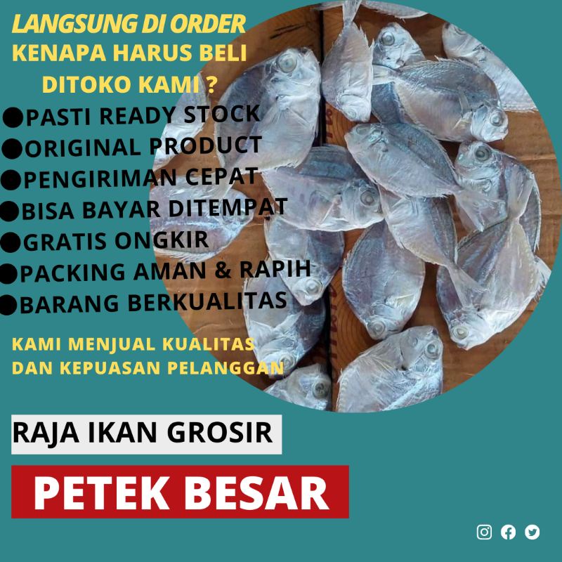 

IKAN ASIN MURAH BAGUS PETEK BESAR 250 GRAM