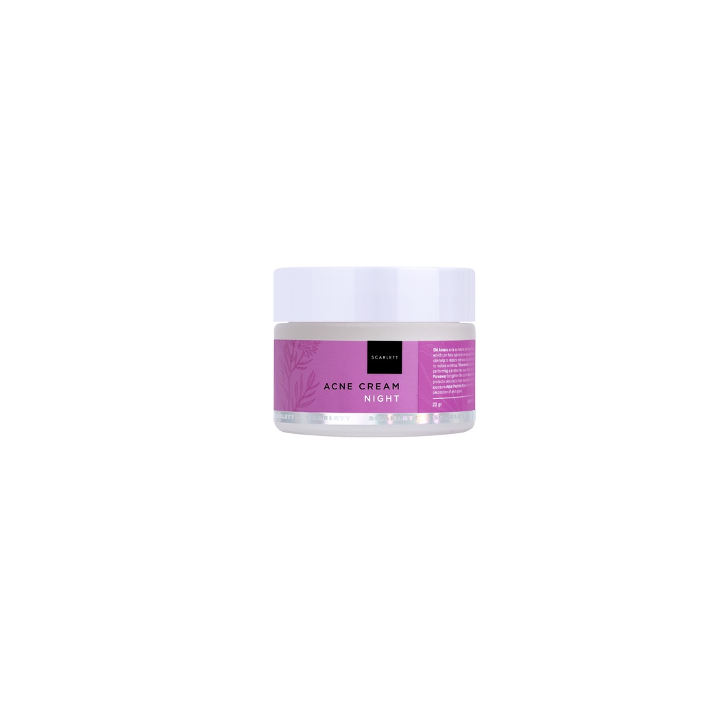 Scarlett Whitening Acne Night Cream Sachi Beaute