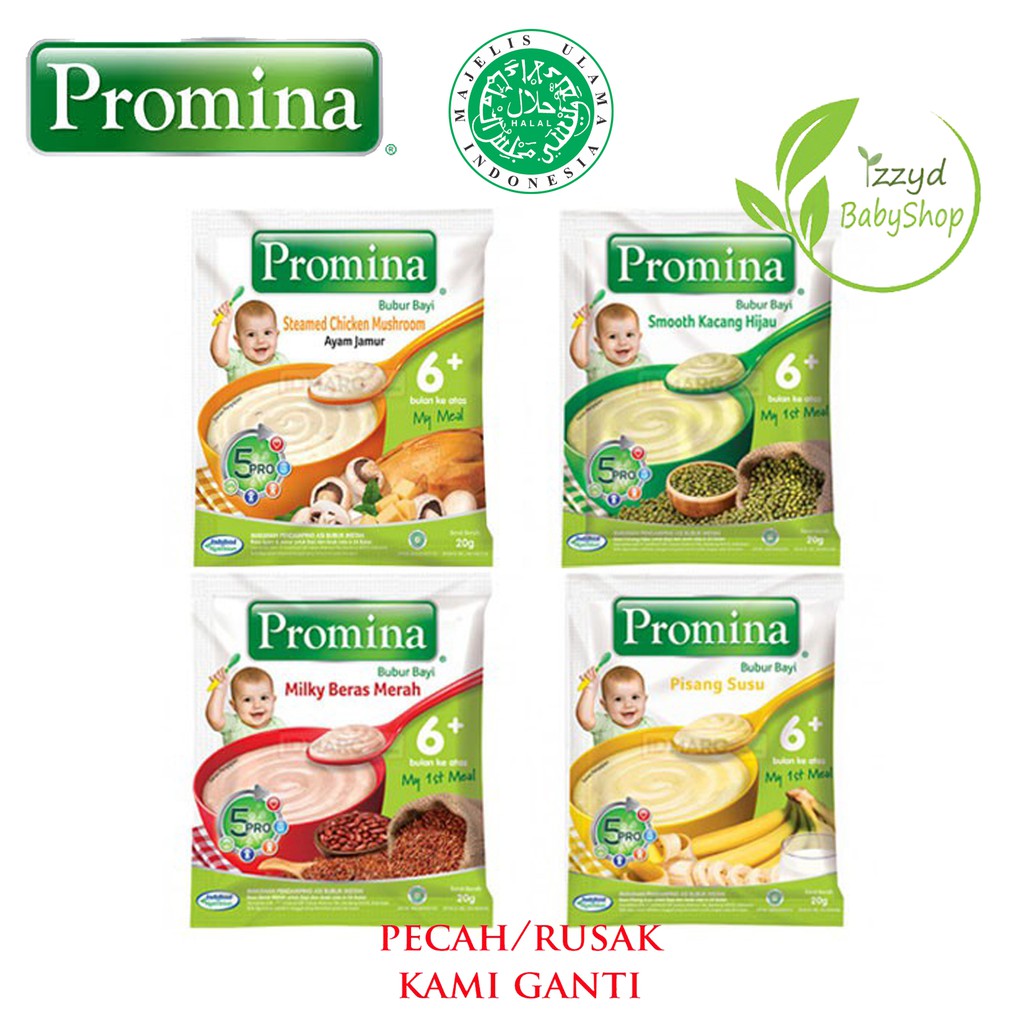 Sachets Promina sun Bubur Bayi sachet 20 g x 1 Pcs baby cereal