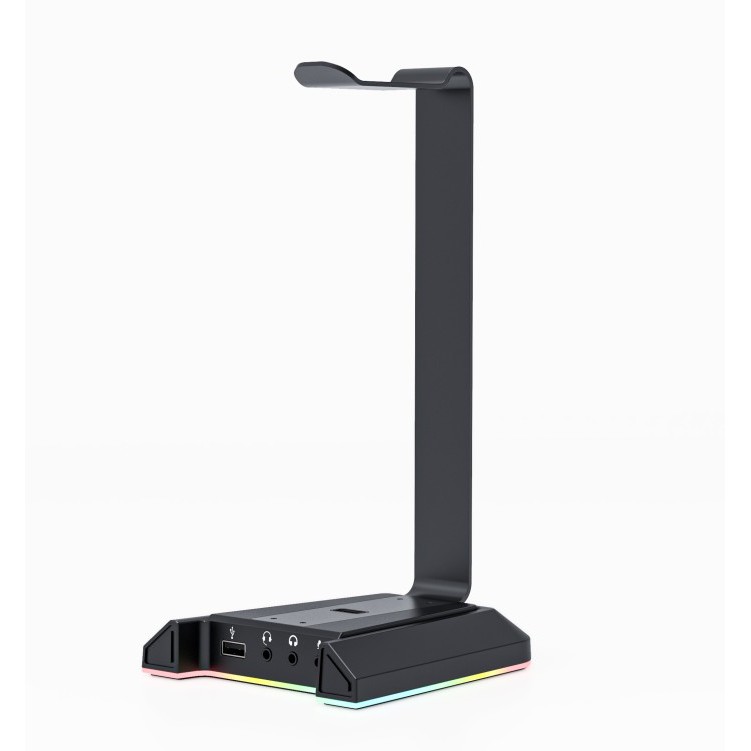 dbE HS100 RGB Headset Stand 7.1 Virtual Surround with USB Hub