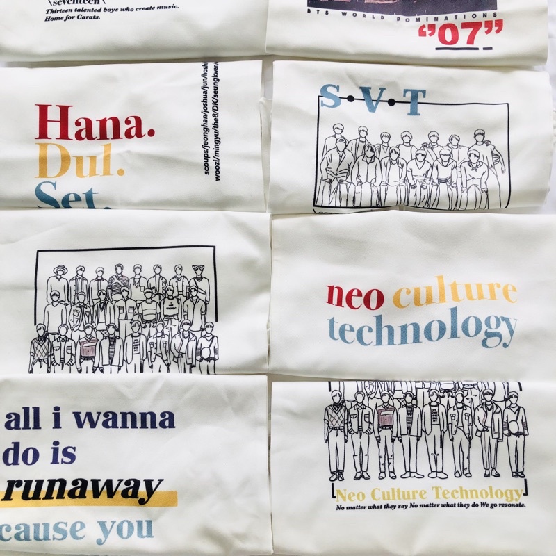 Canvas Totebag (SEVENTEEN NCT BTS) - kulkit