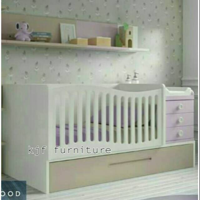 Box bayi tempat tidur bayi custom set matras tidur bayi