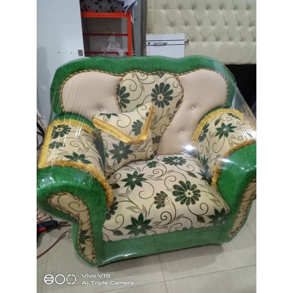 Sofa Kain Motif Bunga