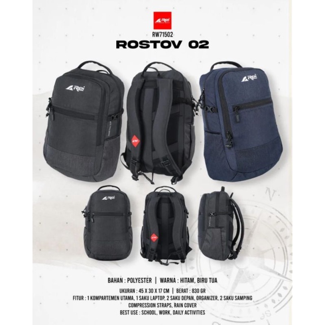 Tas Ransel Laptop Rostov 02 Arei Outdoorgear