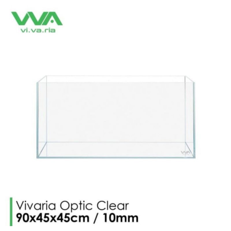 Aquarium Optic Clear 90x45x45 10mm Vivaria Cube Garden 90cm Low Iron