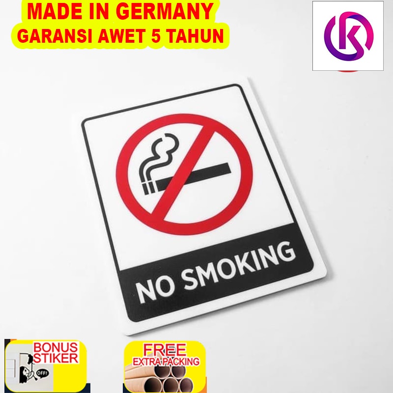 

Murah Acrylic Signage No Smoking 02