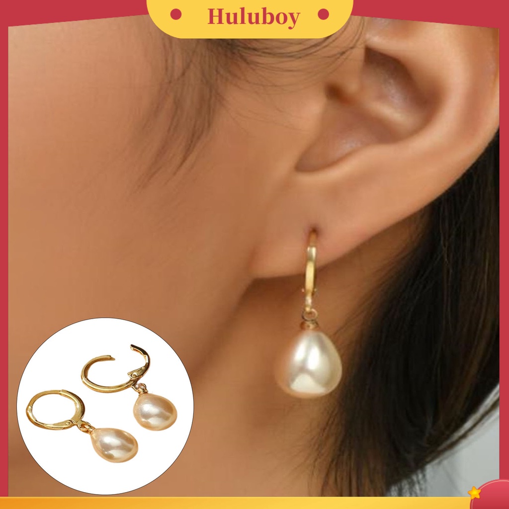 Hu Hu Hu Hu Hu Alat Bantu Pasang Kacamata♡ 1 Pasang Anting Mutiara Imitasi Bahan Alloy Untuk Perhiasan