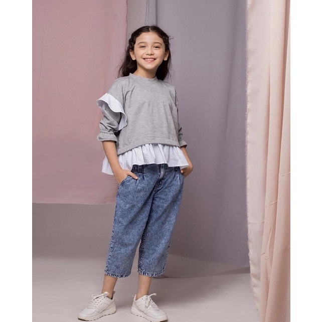 Vaza Sweatshirt Grey (Kids) by ALEZA LABEL
