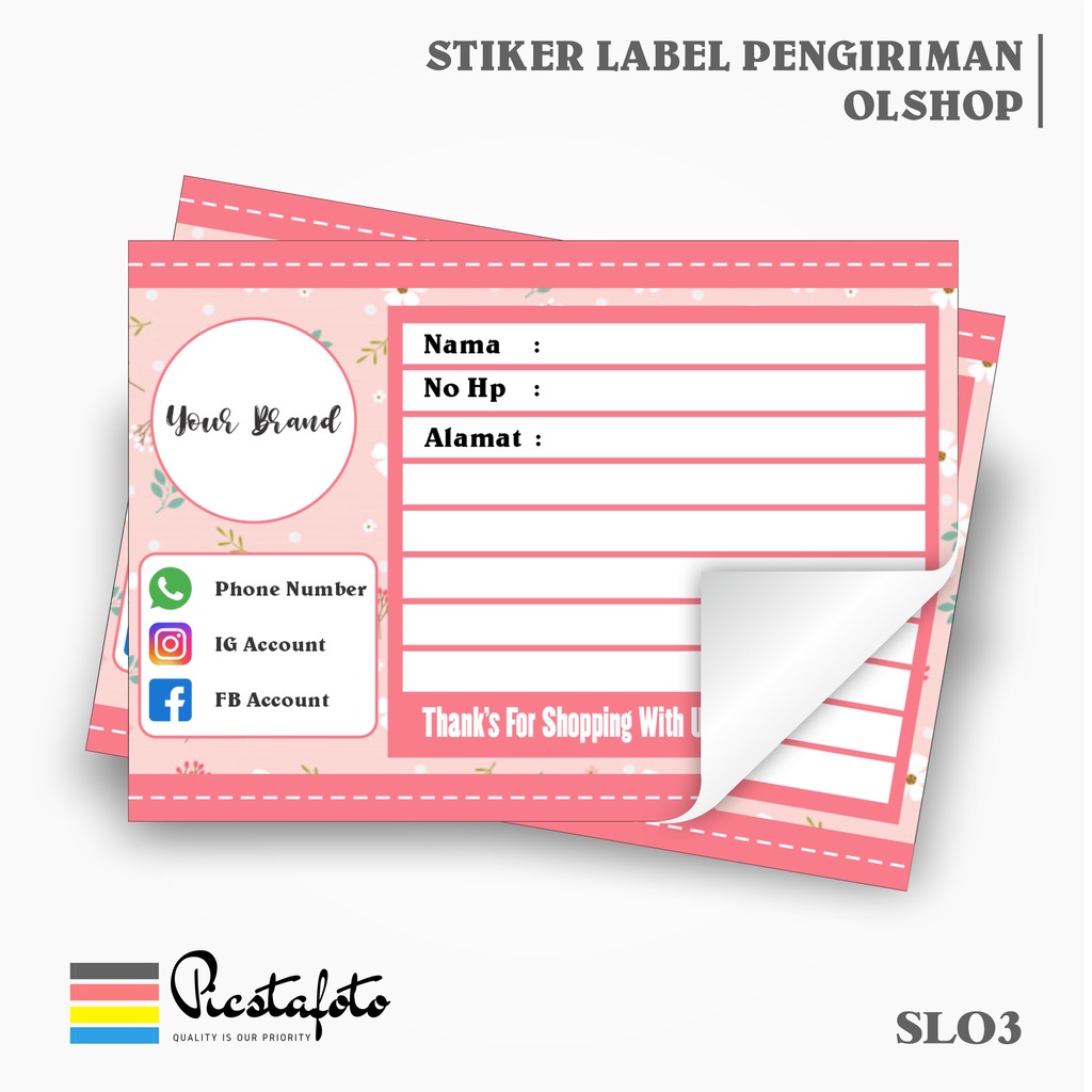 

Stiker Label Pengiriman Paket Online Shop Olshop - SLO3