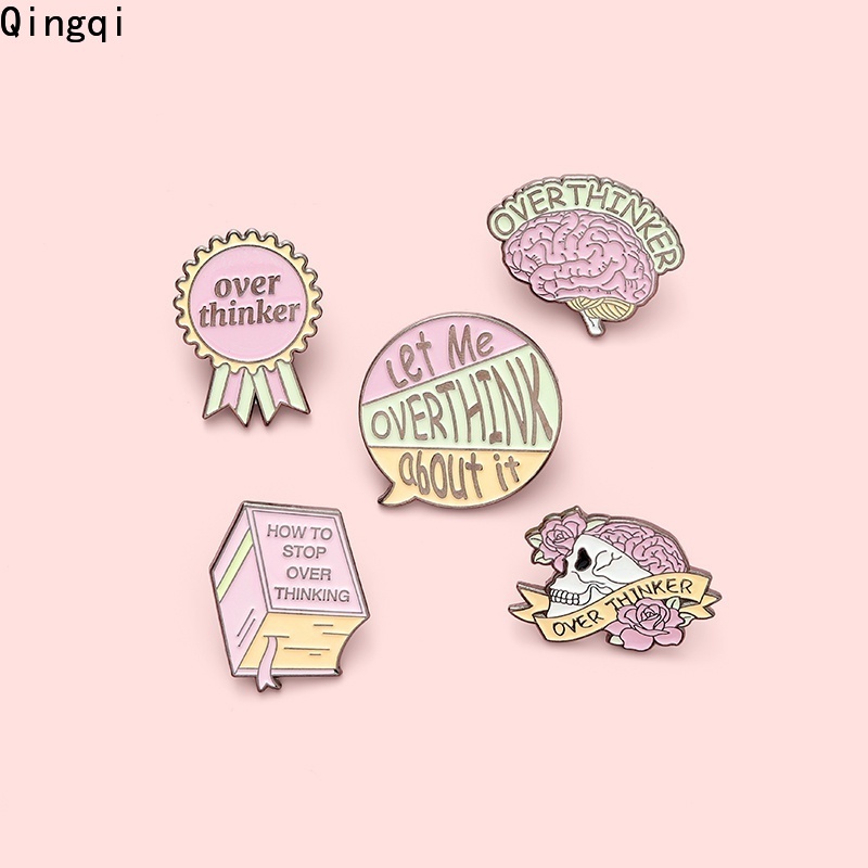 Bros Pin Enamel Desain Kartun Tengkorak Buku Untuk Hadiah Teman