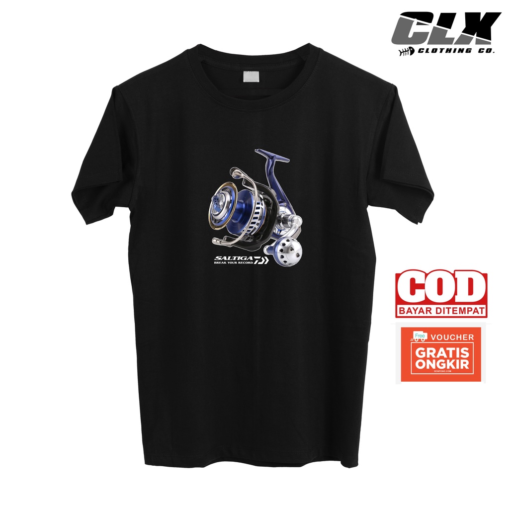 Kaos mancing reel Daiwa Saltiga / BAJU MANCING/ JERSEY mancing