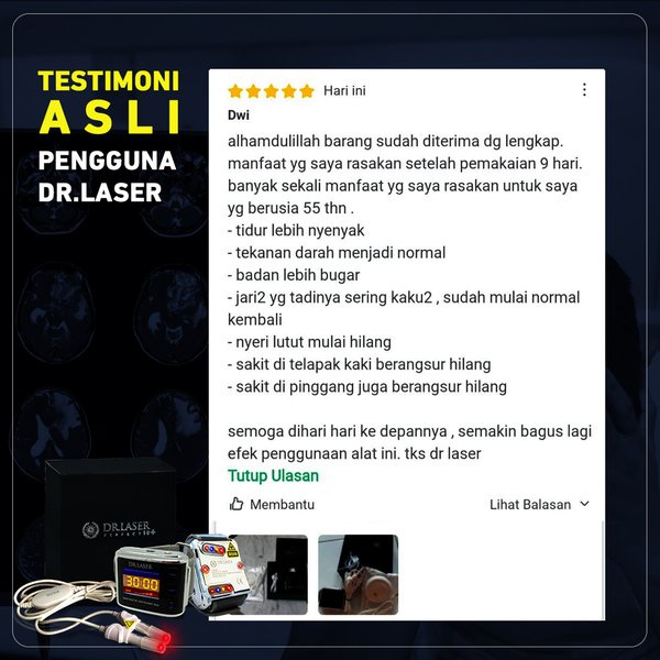 DR LASER PERFECT 10 PLUS 10 TITIK MATA LASER TERAPI MEMBANTU MENURUNKAN KOLESTEROL ASLI GOGOMALL IZIN KEMENKES GARANSI RESMI