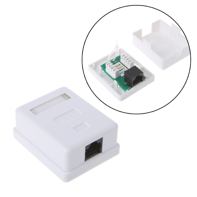 Cre CAT6 Modul Tembus Lurus RJ45 Connector Informa Socket Eth Jack