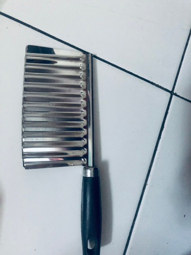 Pisau Gelombang Kentang Acar Mentimun Wortel Stainless