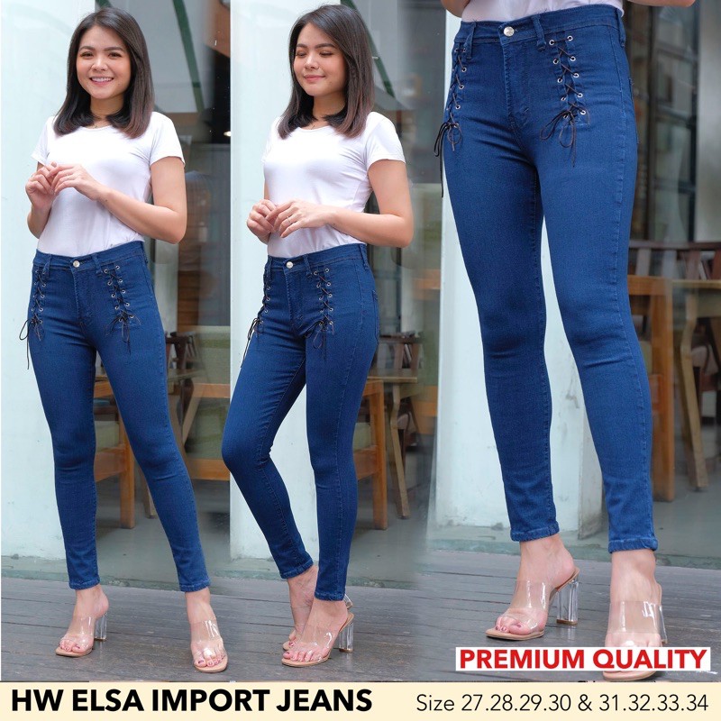 Celana Jeans Wanita HW ELSA IMPORT JEANS - JEANS LEGGING SUPPLIER