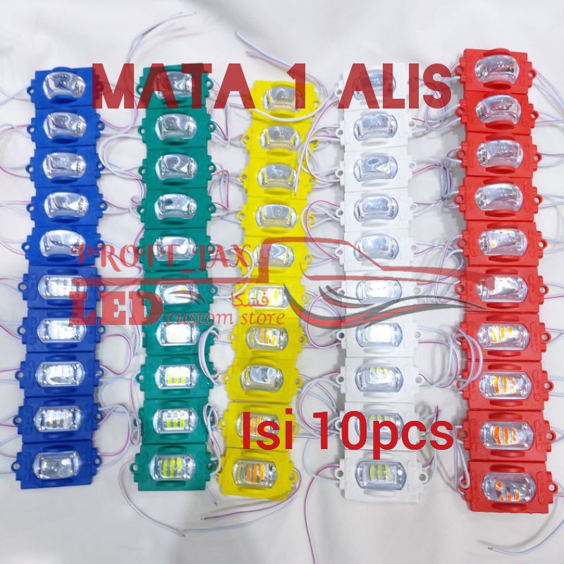 Lampu kolong / bak LED modul Mata 1 alis SAMSUNG DC 24 VOLT truk/bus DC 12VOLT motor/mobil