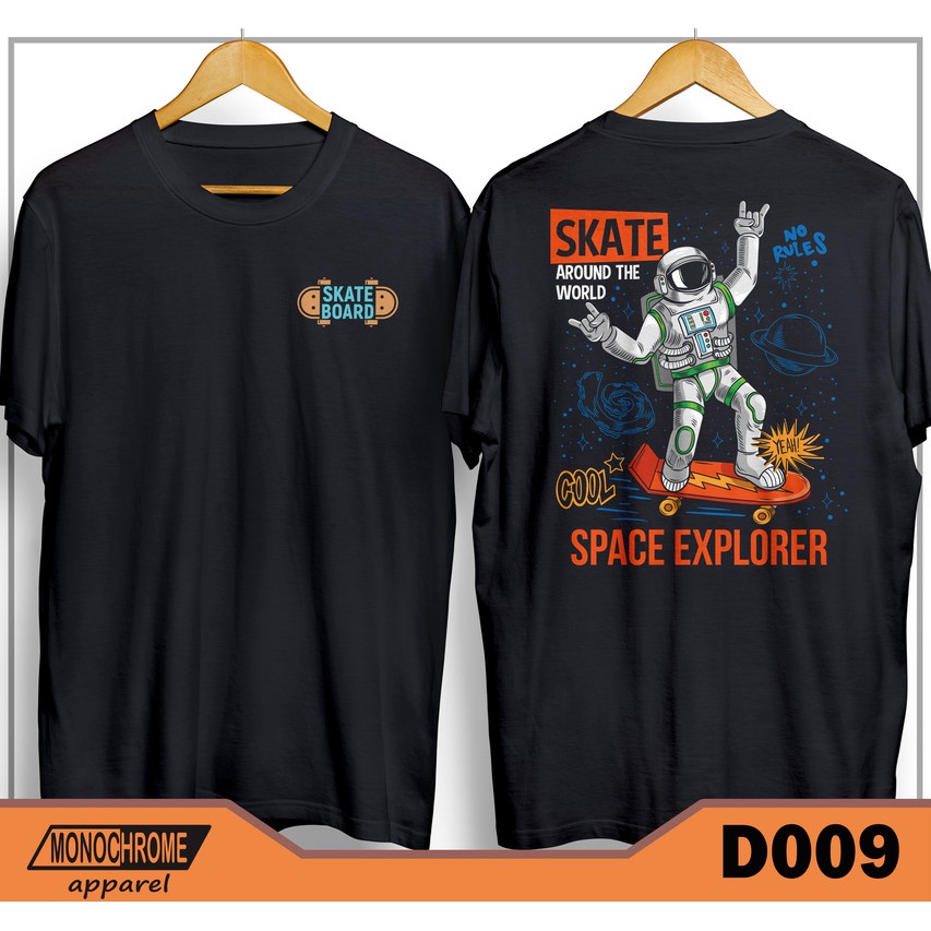 D009 Kaos Baju Skate Skater Skaters Skateboard Distro Pria