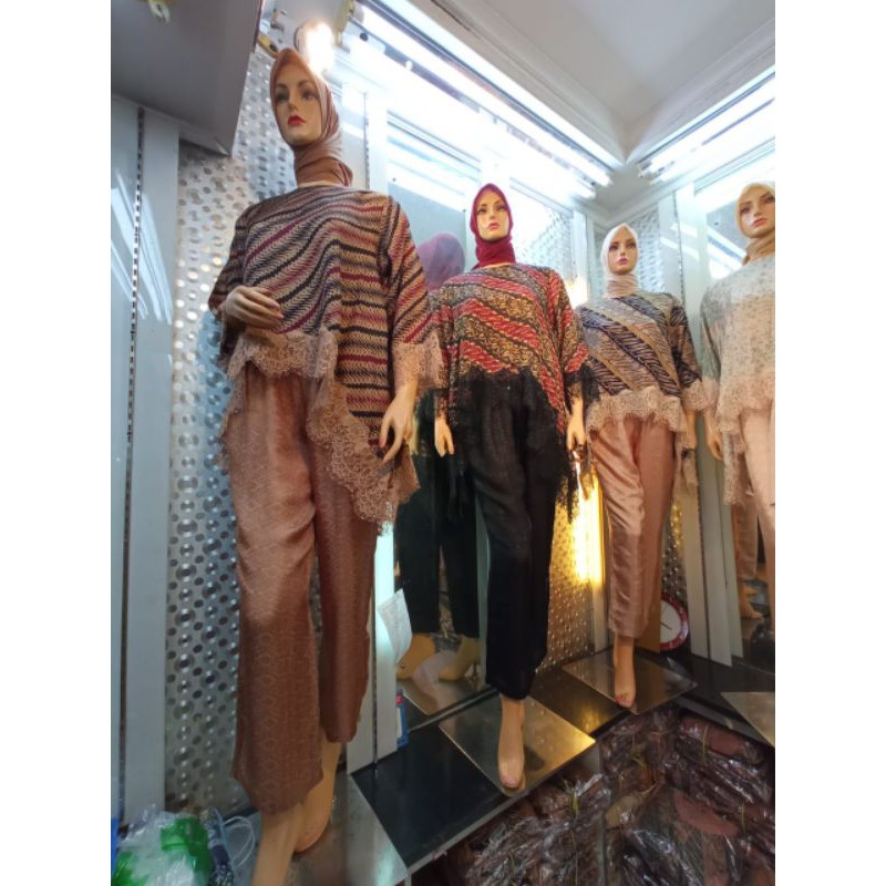 stelan celana batik viscose / set batik modern / set batik pesta / setcel mewah / set batik terbaru