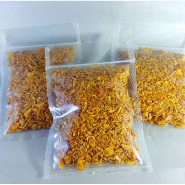 

Bawang goreng Sumenep Ori Kemasan Pouch 100 Gram