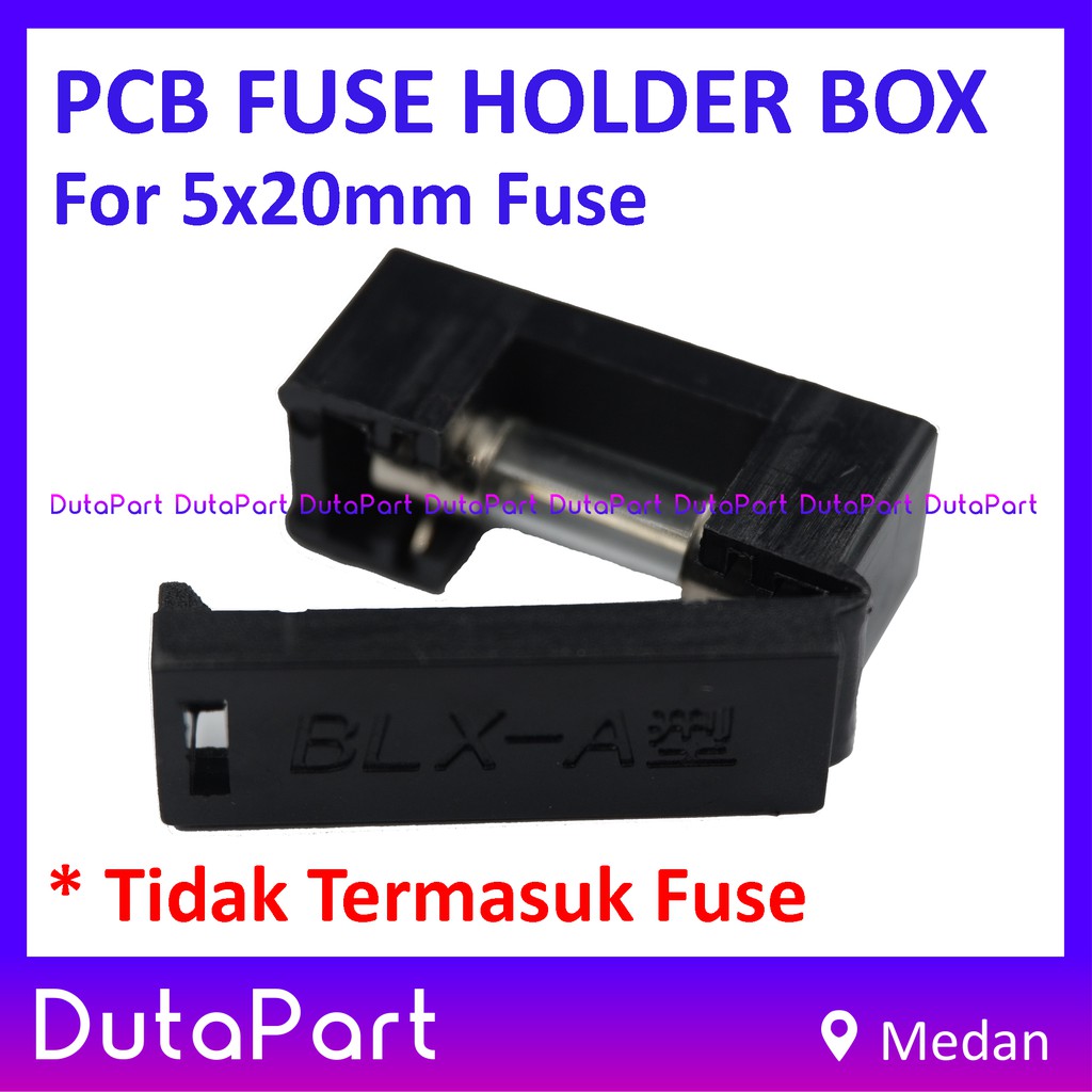 PCB Mounting Fuse Holder Box Kotak Rumah Sekring Sekering 5x20mm BLX-A