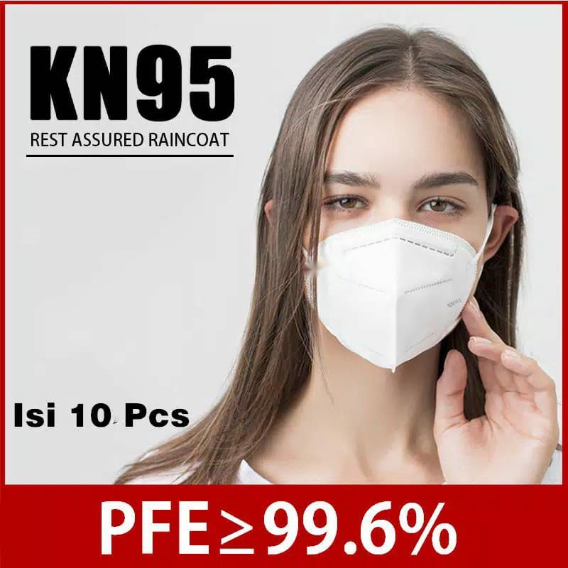 Masker KN95 Disposable Mask (10pcs) KN95 Facemask Masker Wajah 5 Layer