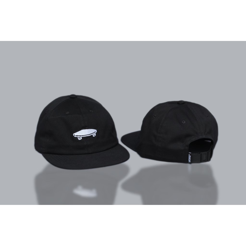 Topi 5 Panel Vans Shalton Strapback Topi Bordir Hight Quality Full Tag