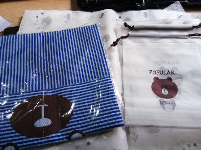 Moana Kiosk|zipper Storage Bag / Kantong Organizer Dengan Zip Lock Motif Mouse Tikus