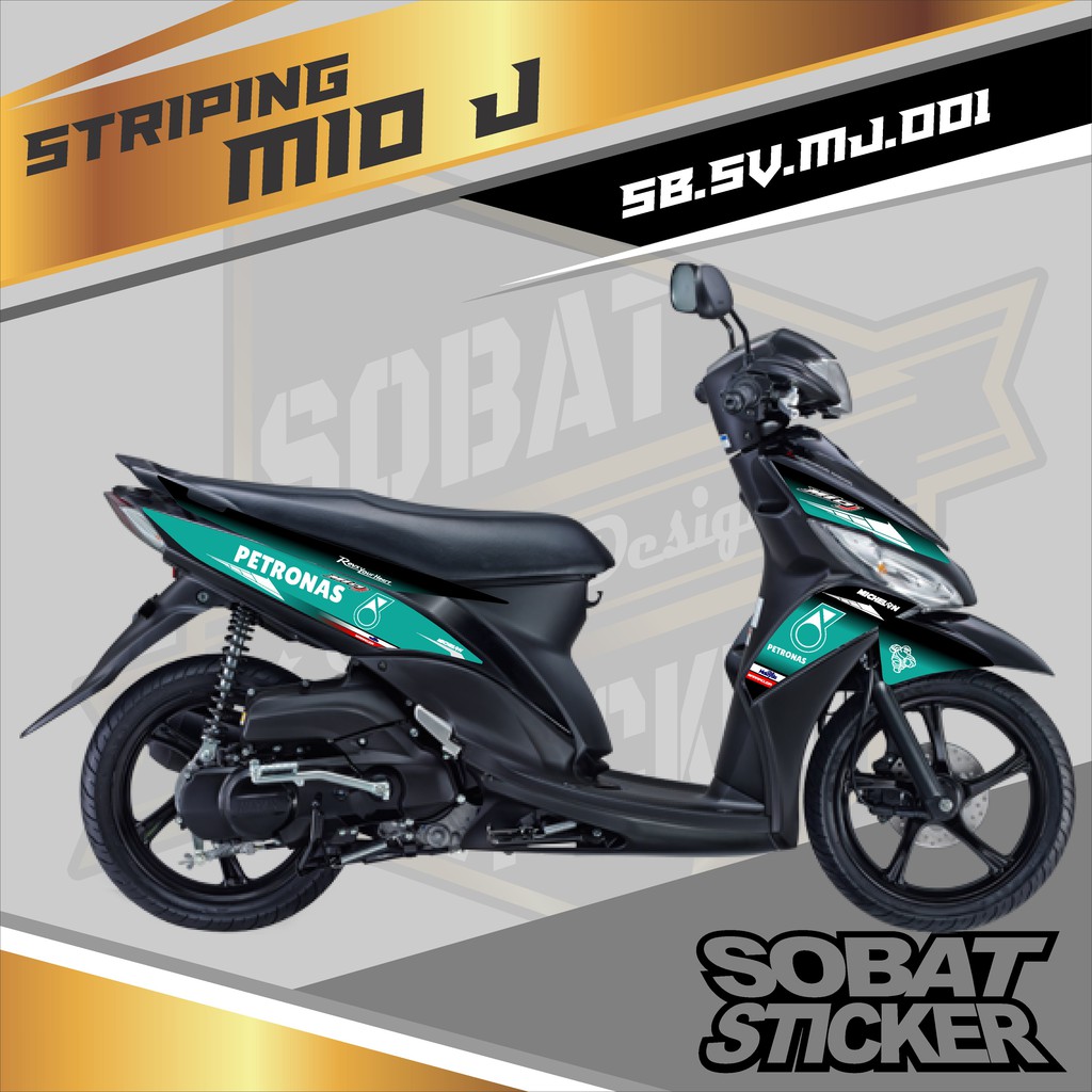 STRIPING VARIASI  MIO J - STICKER STRIPING VARIASI LIST MIO J PETRONAS 001