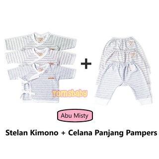  CHIYO  BABY  1stel 3stel Baju  Kimono Celana Panjang 
