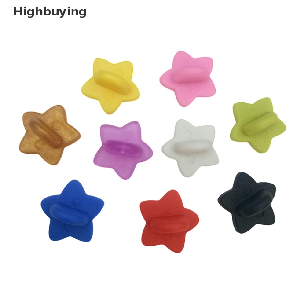 Hbid 50pcs Pin Bros Bentuk Kupu-Kupu Bahan Karet Butterfly