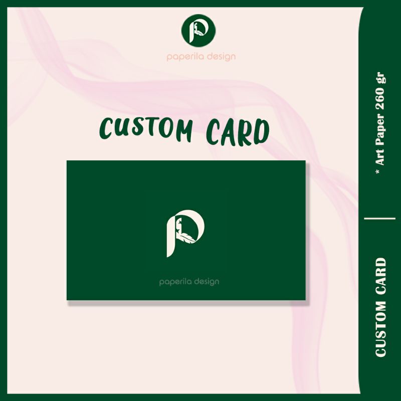 

Custom Card 8x5cm 2 sisi