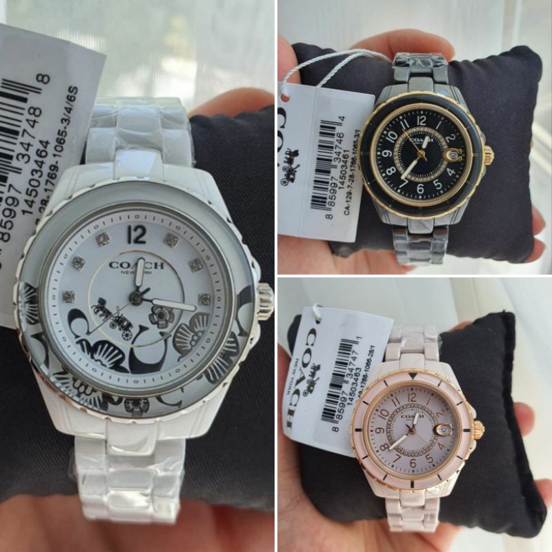 Jam Wanita Coach Ceramik Ori Bm