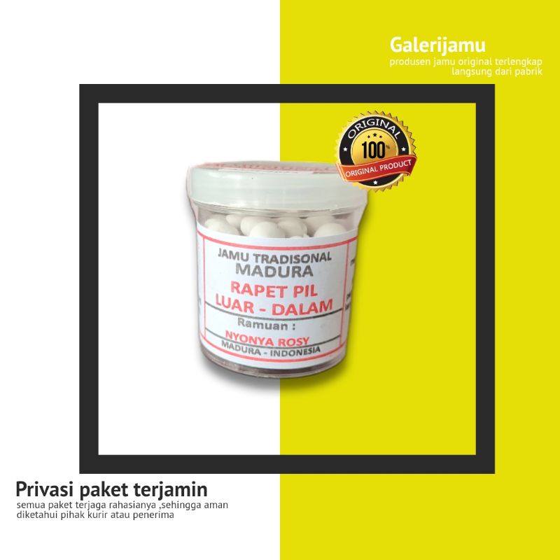 JAMU RAPET LUAR DALAM NYONYA ROSY JAMU MADURA ORIGINAL