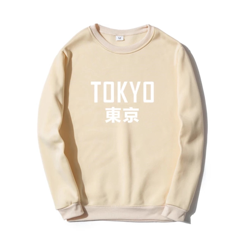 TOKYO Basic Sweater II TOKYO  Sweater Crewneck II Sweatshirt SIZE M - XL ( Pria &amp; Wanita / Anak &amp; Dewasa )