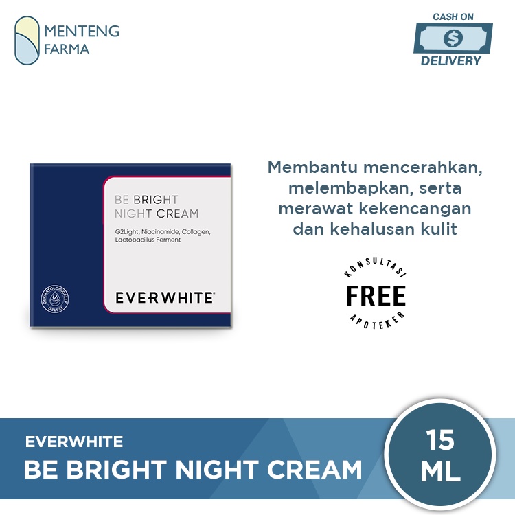 Everwhite Be Bright Night Cream - Krim Malam Untuk Mencerahkan