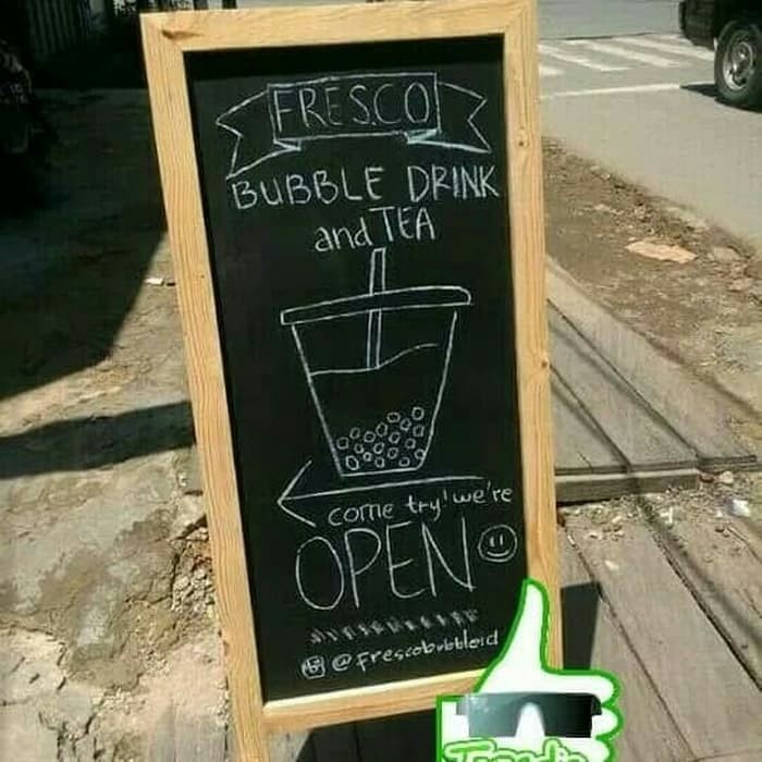 

papan tulis stand blackboard 80x60cm