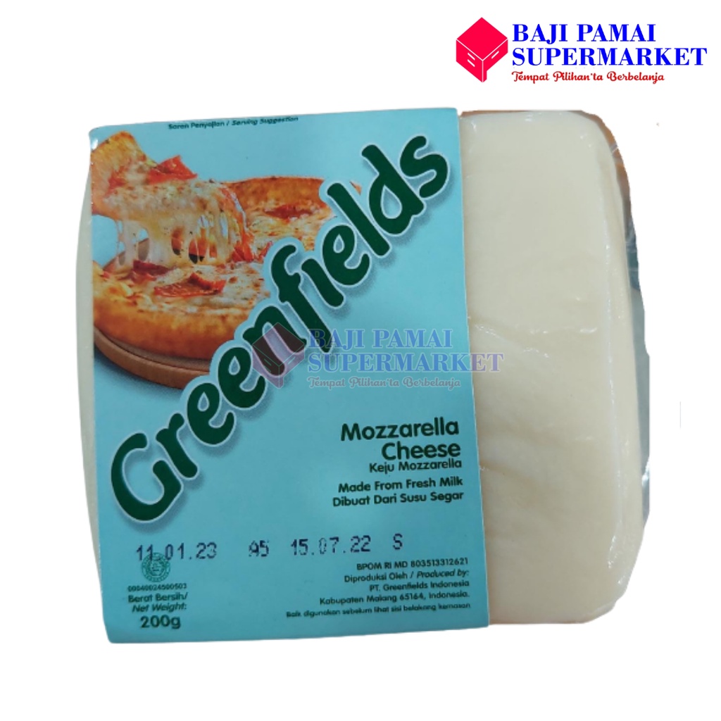 

GREENFIELDS KEJU MOZARELLA 200G 200GR