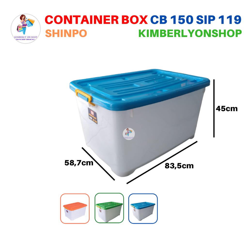 Box plastik menyimpan serbaguna container box Shinpo Hercules CB 150