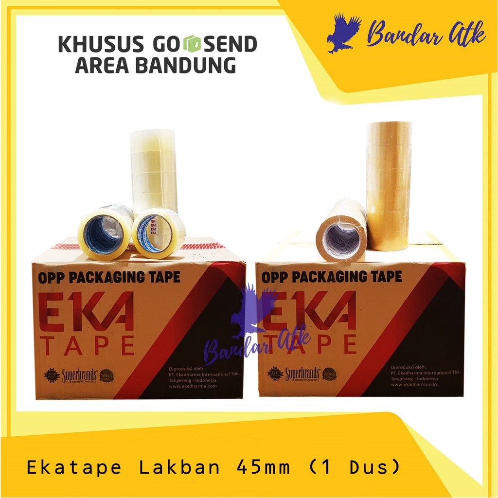 

Lakban Bening Coklat Ekatape 45mmx85Y [1 DUS]