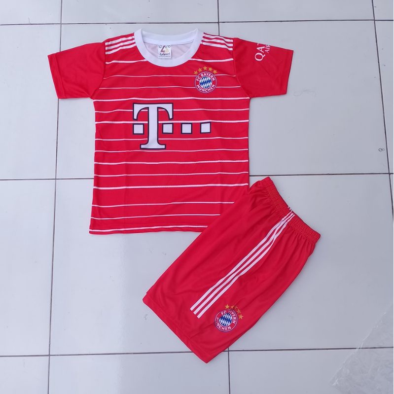 Setelan Jersey Bola Bayern Munchen Baju Pakaian Olahraga Anak Laki Laki Gratis Sablon Nama Bisa Cod Terbaru