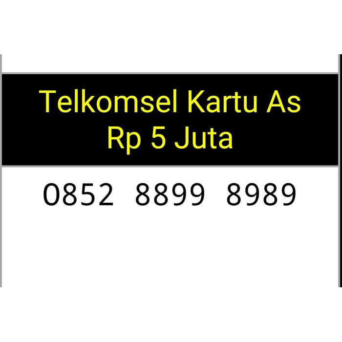 nomor cantik,telkomsel as(0852 8899 8989)double ab, terupdate