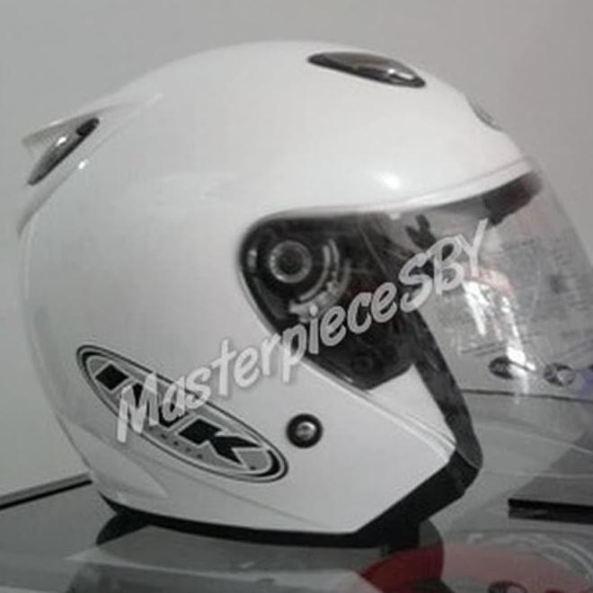 White/Putih Helm Basic Ink Centro Grade Ori Bkn Kyt,Bogo,Anak,Bmc,Vog Berkualitas