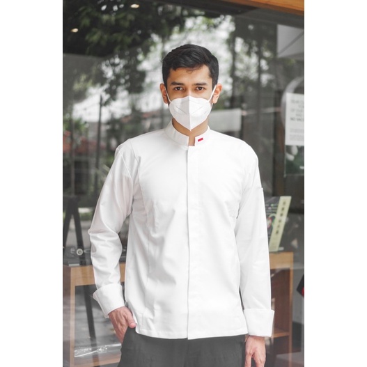"Indonesia" Style Chef Jacket Unisex / Seragam Kitchen / Chef Jacket Aksara / Bordir