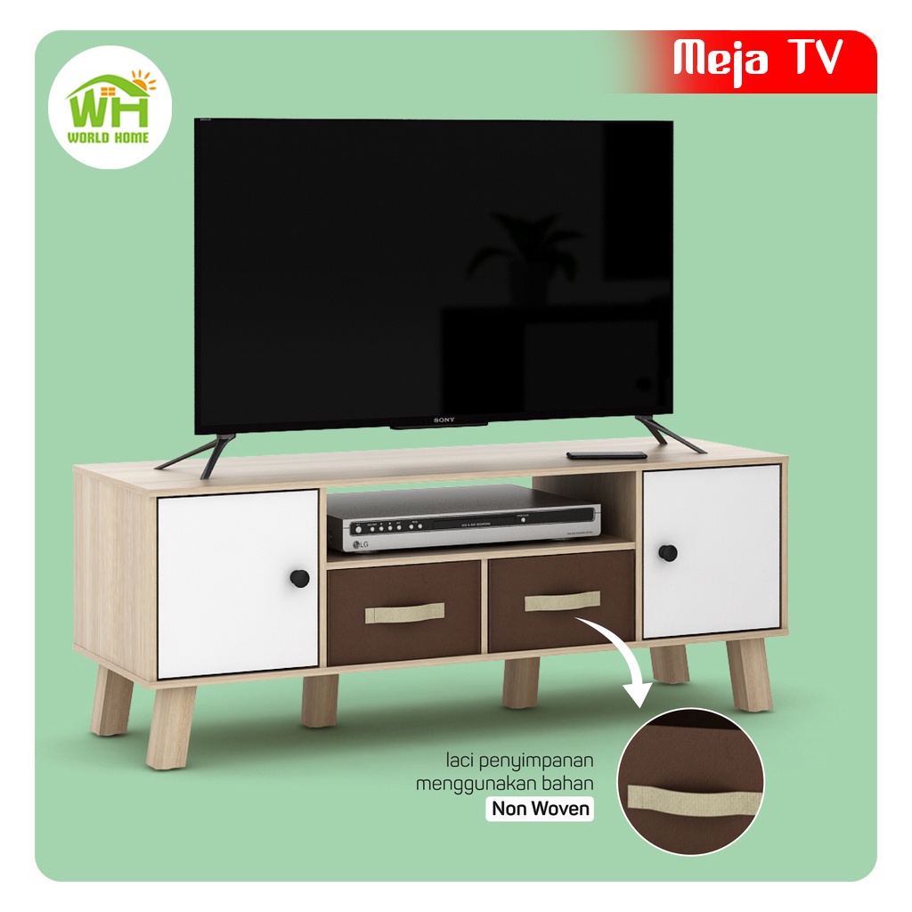 Rak TV Rak Serbaguna Meja TV Dengan Laci Rak Minimalis Murah Elegant Kokoh Dan Sangat Kuat