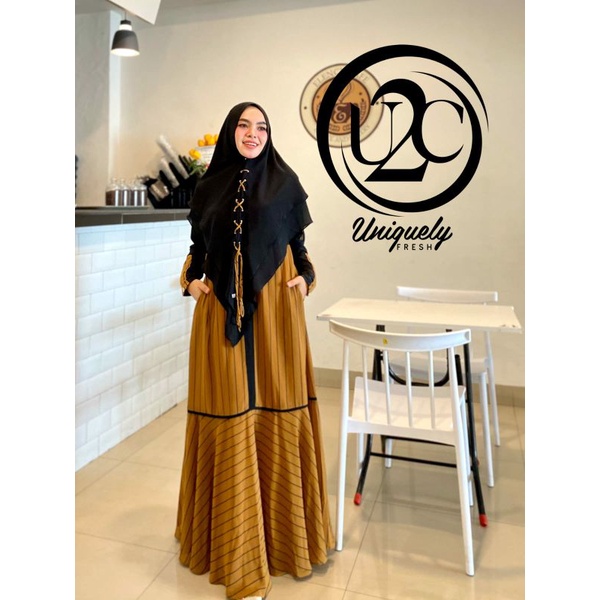 Premium Zanitha Syari ORI by U2C / Dress Katun / Gamis Set Syar'i / Gamis Pesta / Baju Syar'i Terbaru / Dress Syar'i / Muslimah Branded Wear-2