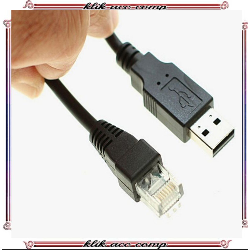 Kabel usb to rj45 / kabel barcode scenner / kabel console usb to rj45