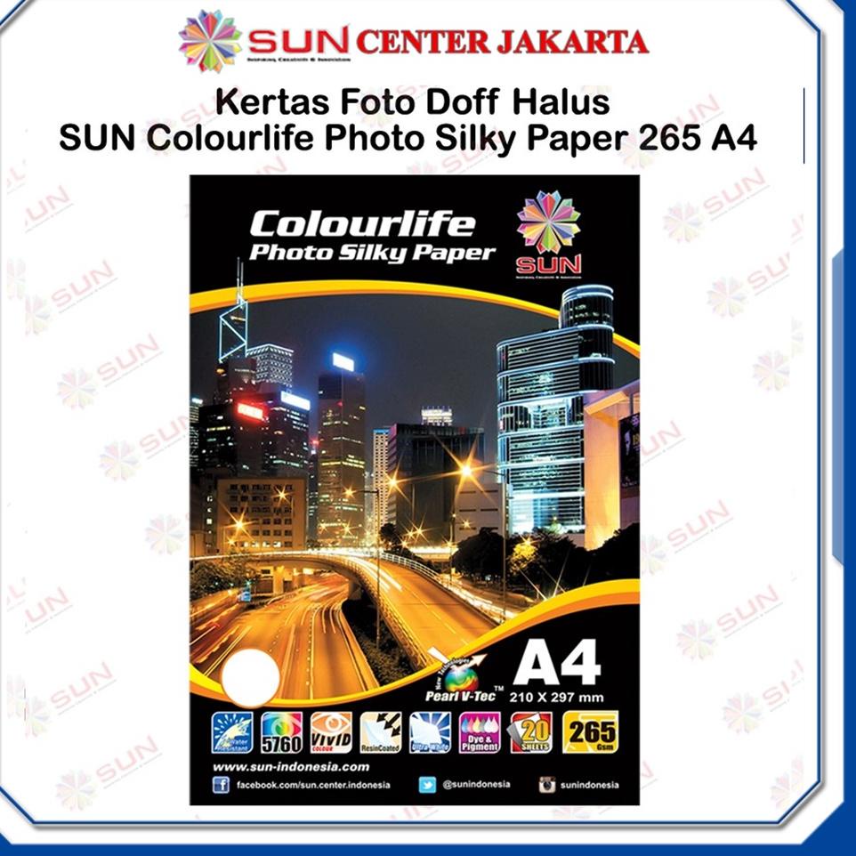 

qxy-89 Kertas Foto Silky Doff A4 - SUN Colourlife Silky Photo Paper A4 .,.,.,.,